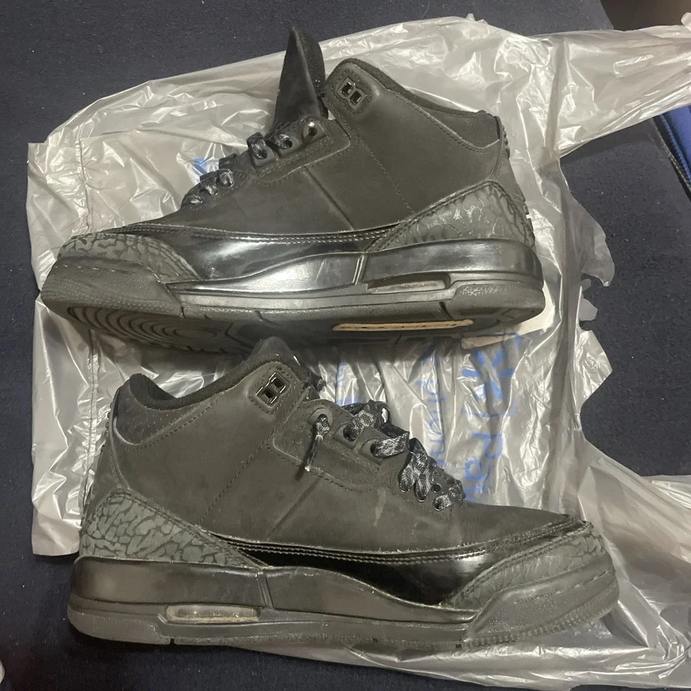 Air Jordan 3 Black Cat GS Size 6Y 2025 Used